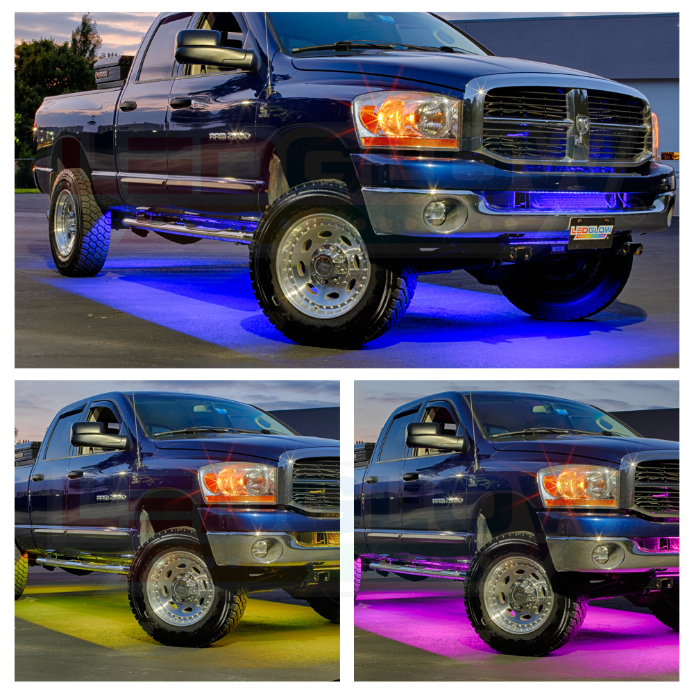 LEDGlow 6pc Million Color Wireless LED Truck Underbody Underglow Neon Light Kit eBay